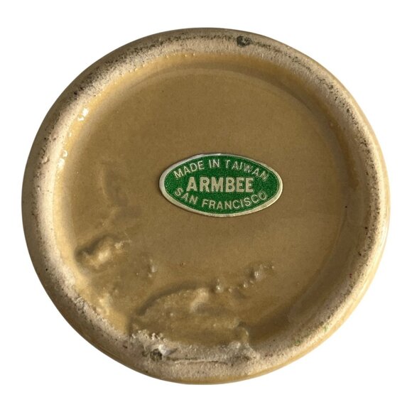 Vintage Armbee Mini Stoneware Crock – Brown Glazed Pottery Jar - Picture 3 of 3